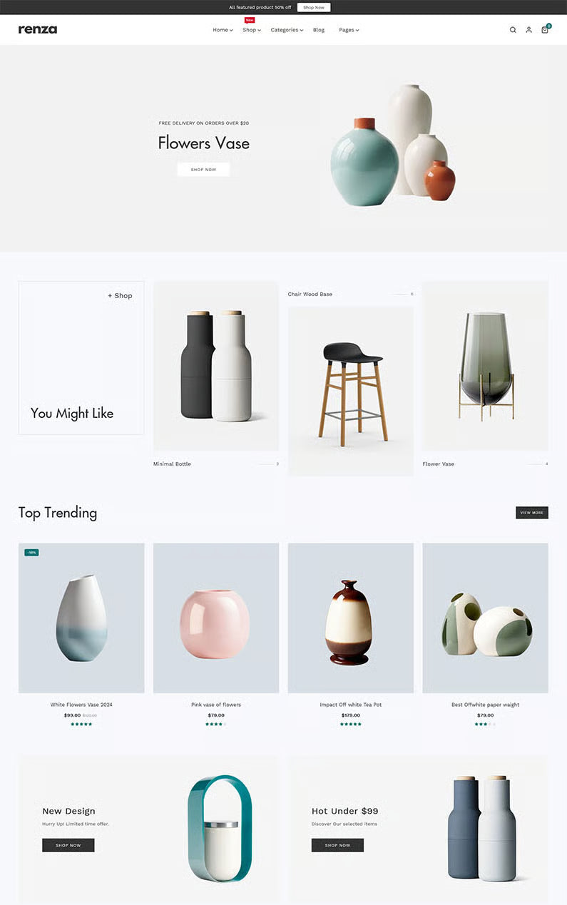 Renza - Tema multipropósito de Shopify para comercio electrónico