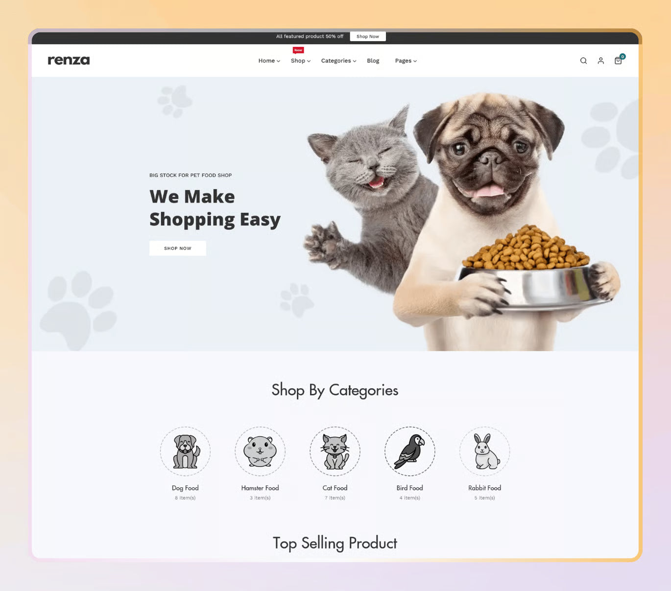 Renza - Tema multipropósito de Shopify para comercio electrónico