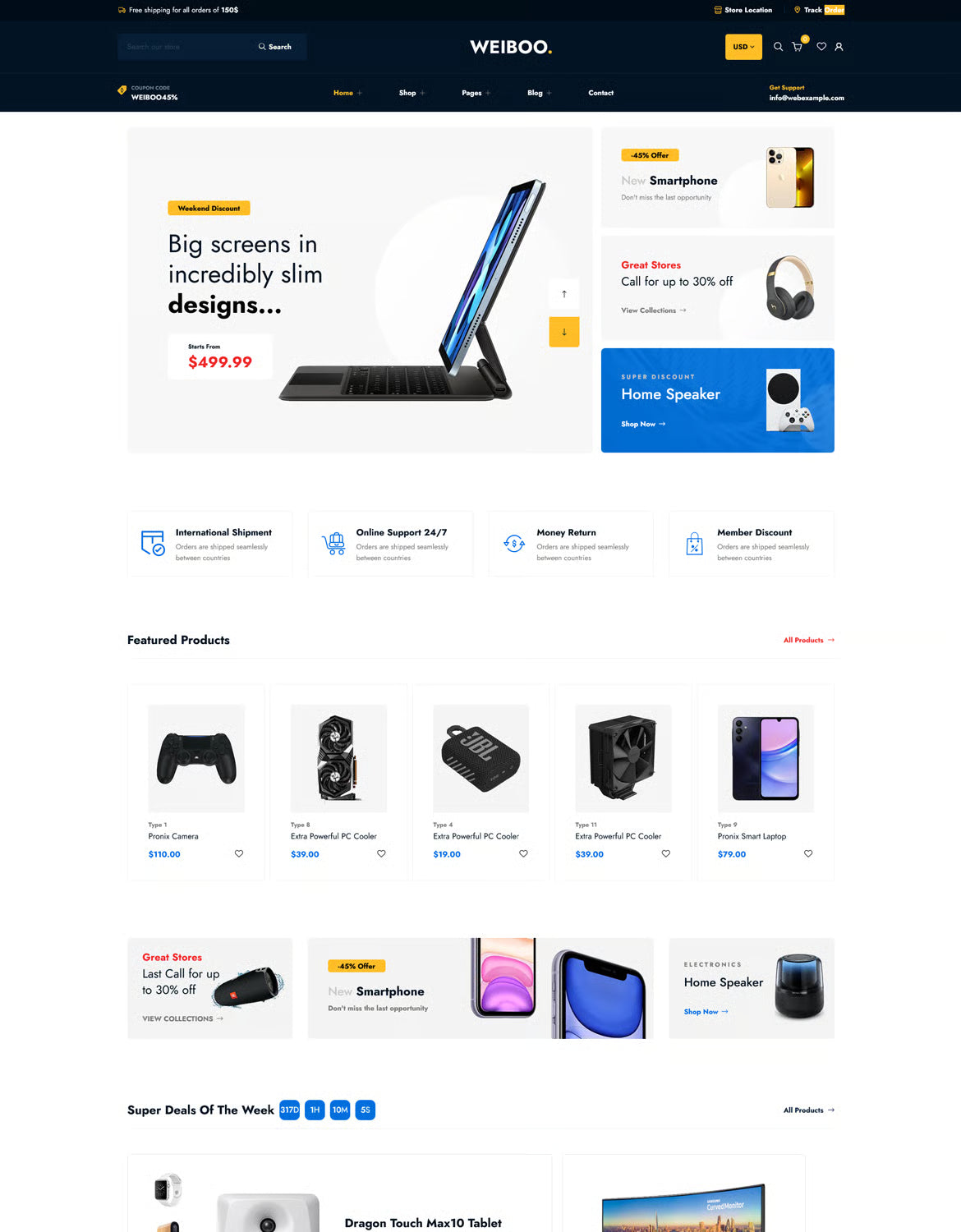 Weiboo — Tema multipropósito de Shopify