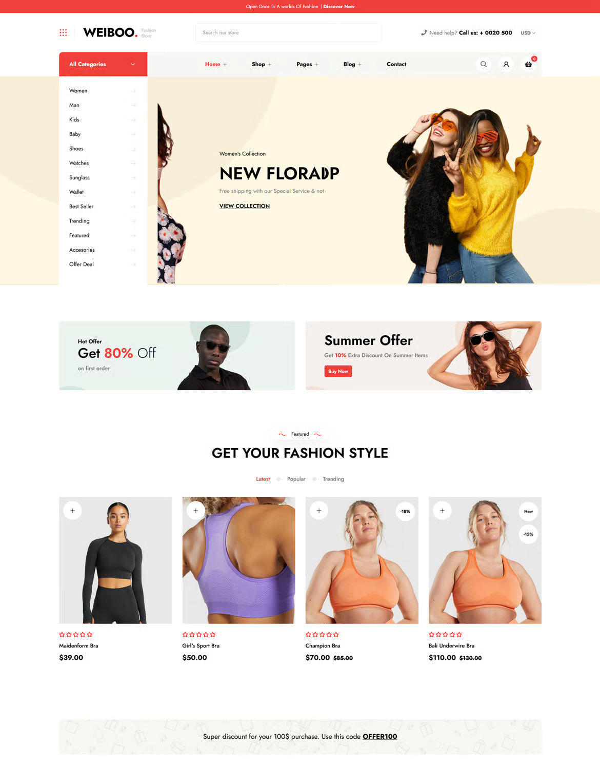 Weiboo — Tema multipropósito de Shopify