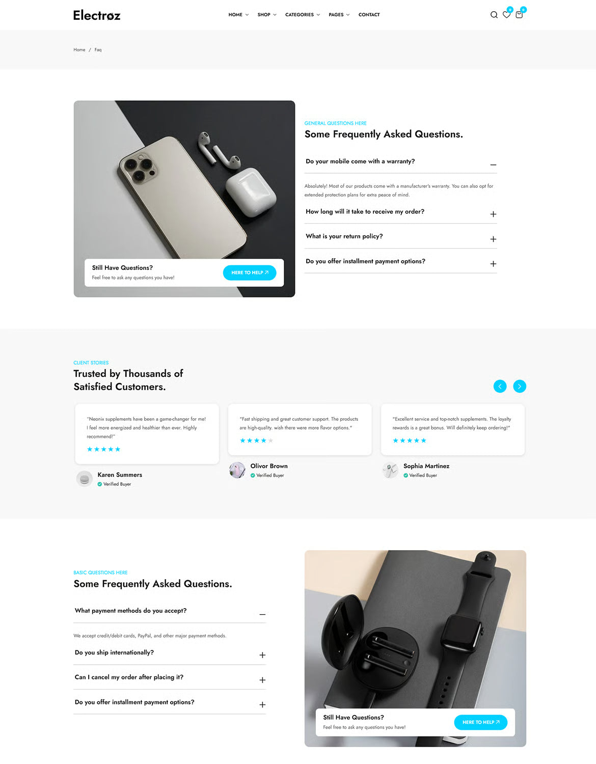 Electroz — Tema limpio de Shopify para tienda de electrónica