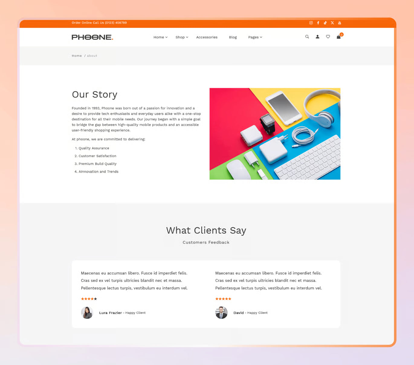 Phoone — Tema de Shopify para tienda de electrónica OS 2.0