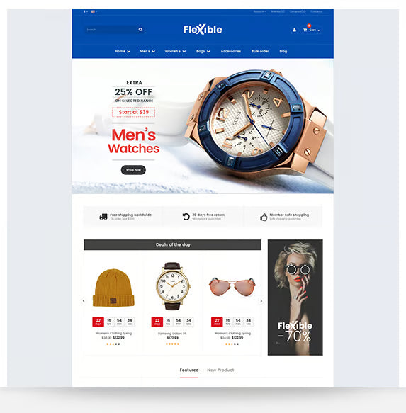 Flexible - Tema de Shopify para sección multitienda
