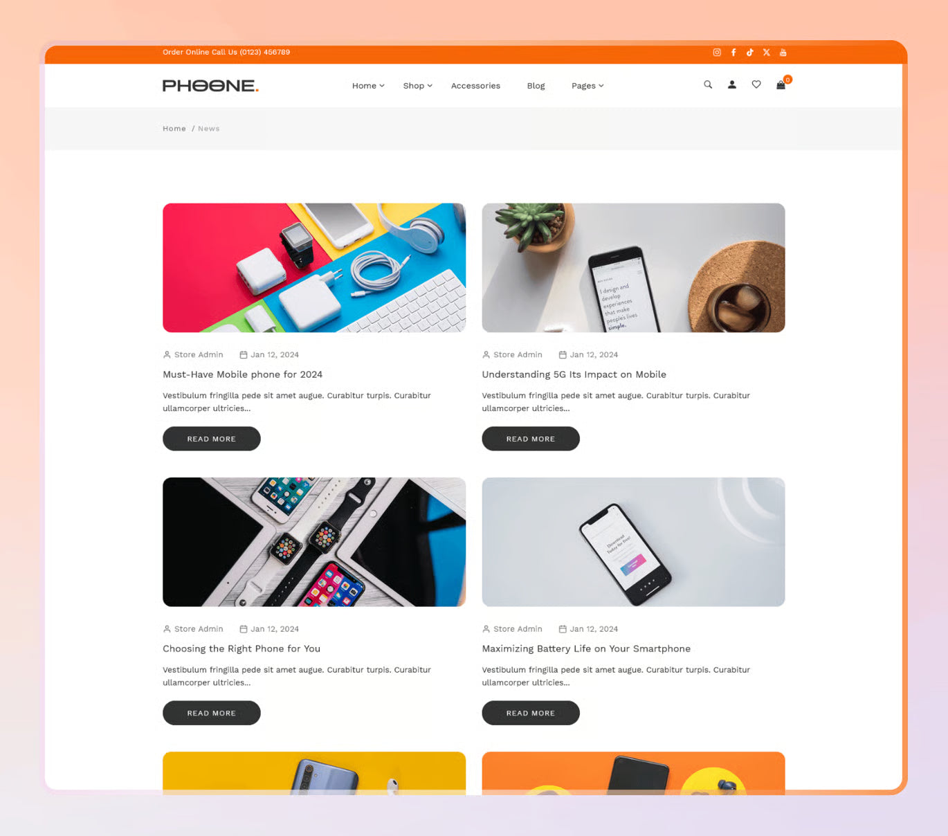 Phoone — Tema de Shopify para tienda de electrónica OS 2.0