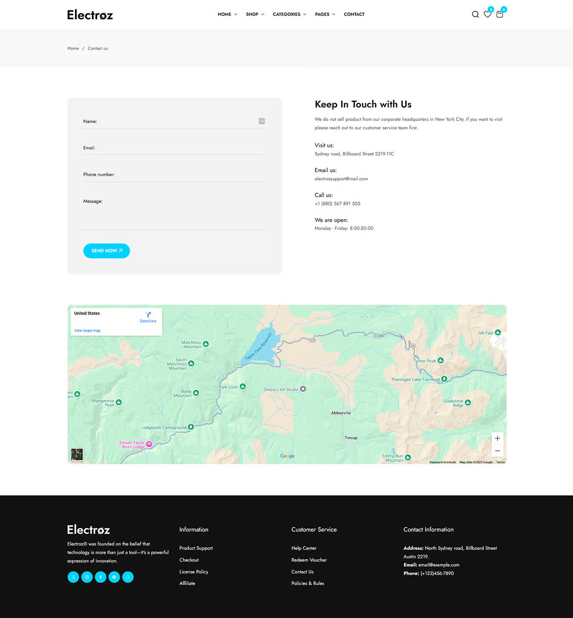 Electroz — Tema limpio de Shopify para tienda de electrónica
