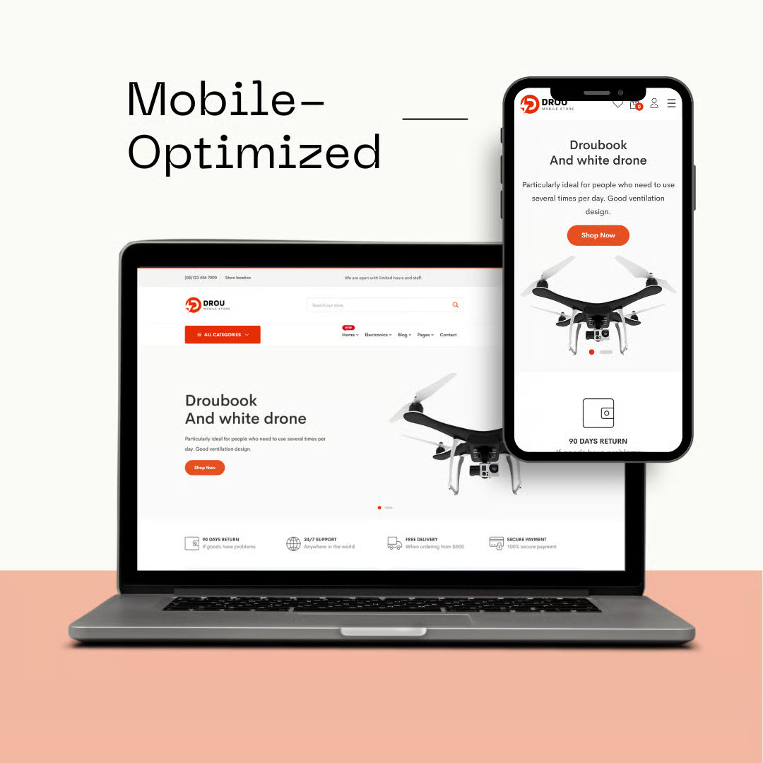 Drou - Tema Shopify 2.0 para tienda de electrónica