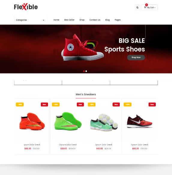 Flexible - Tema de Shopify para sección multitienda