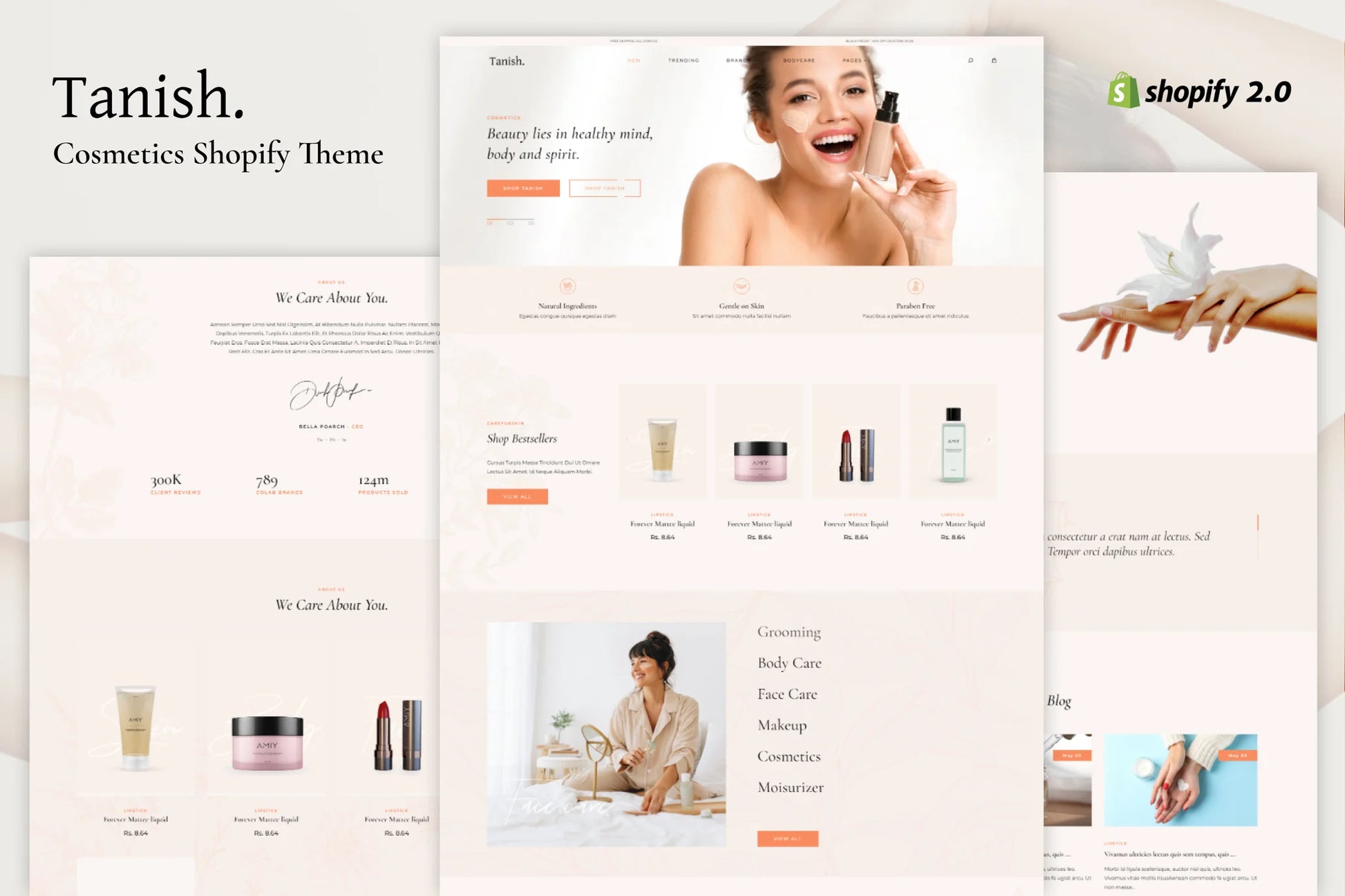 Tanish - Tema de Shopify para tienda de belleza
