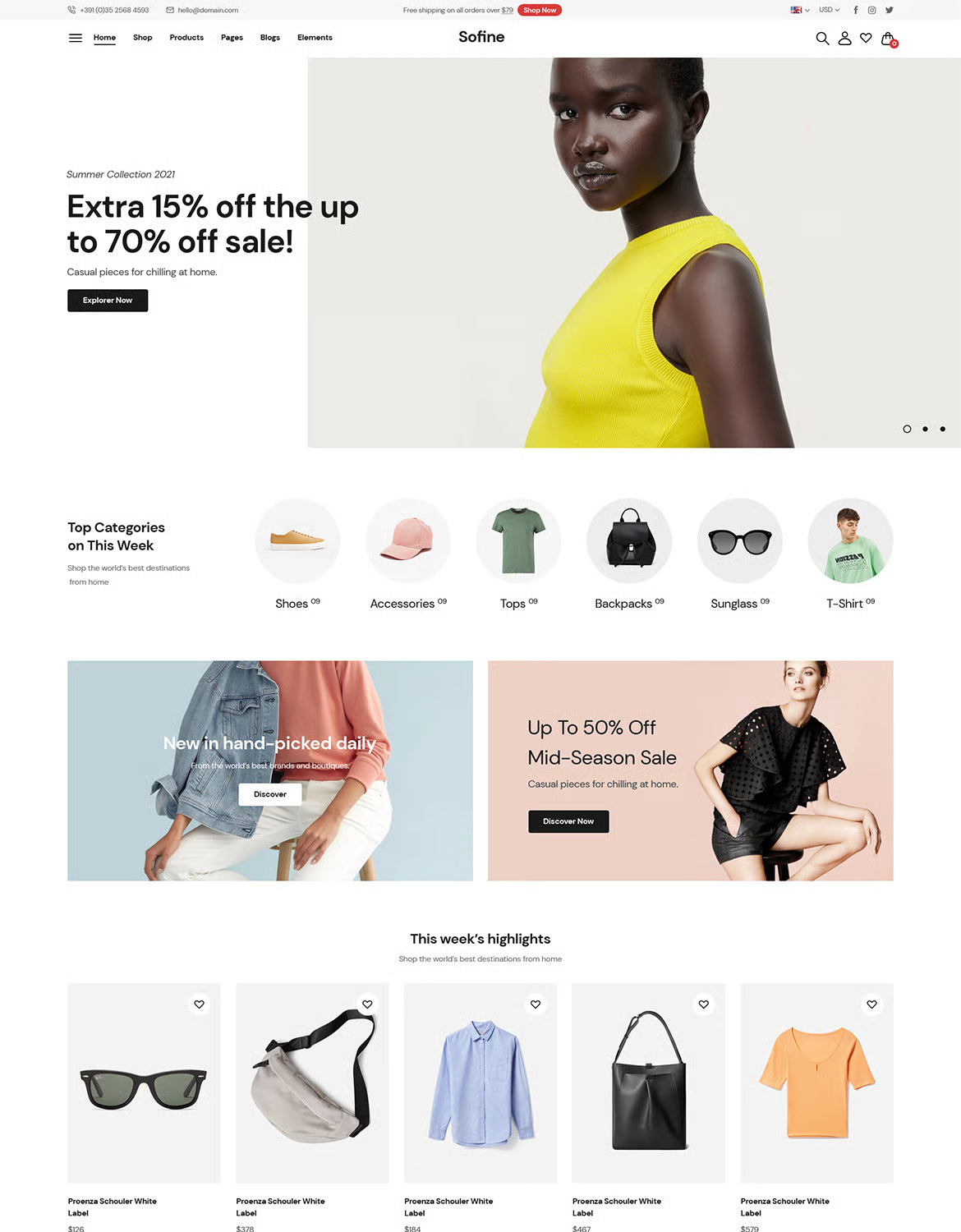 Sofine - Tema de Shopify limpio, versátil y responsivo