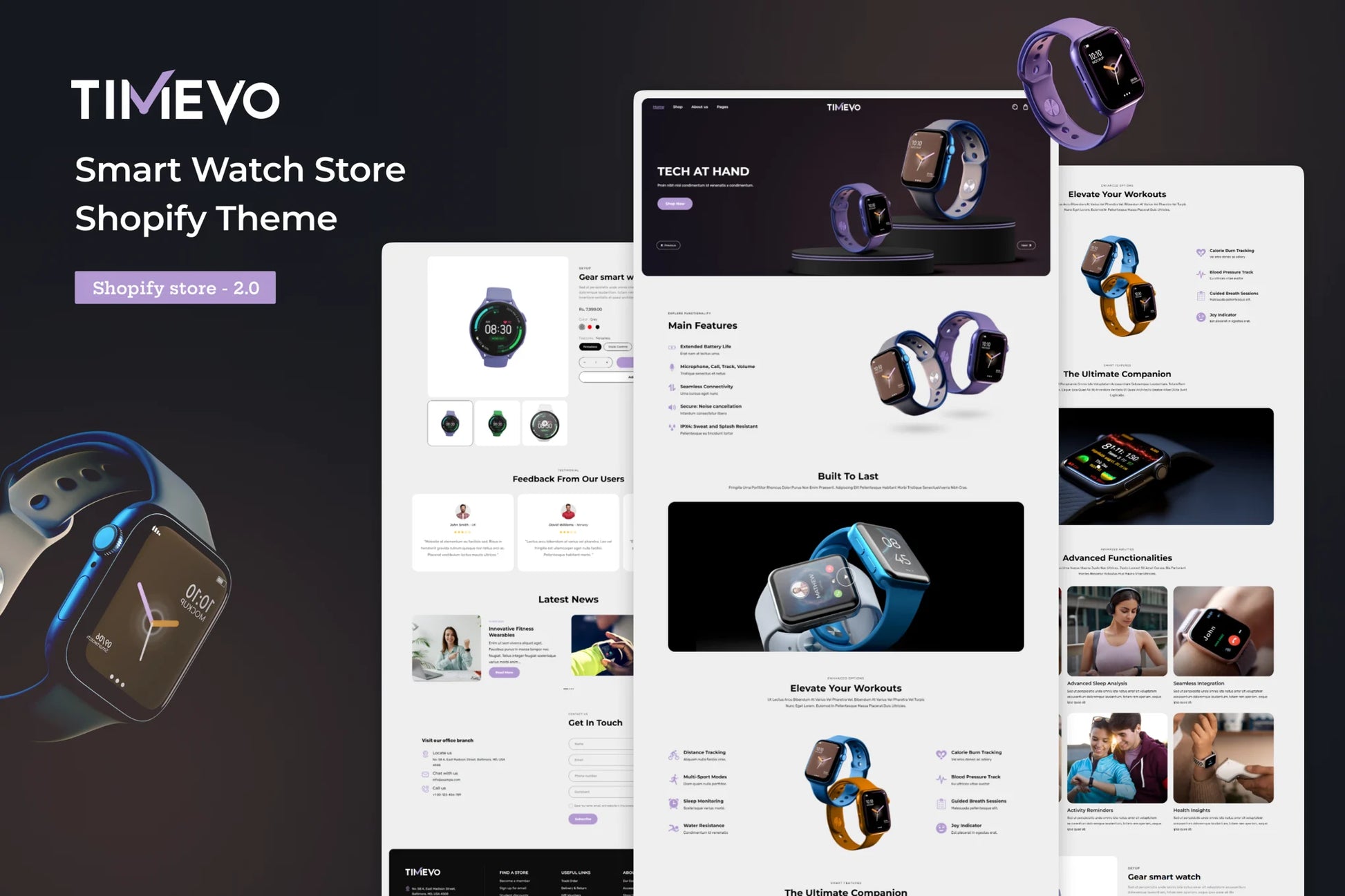 Timevo - Tema de Shopify para un solo producto