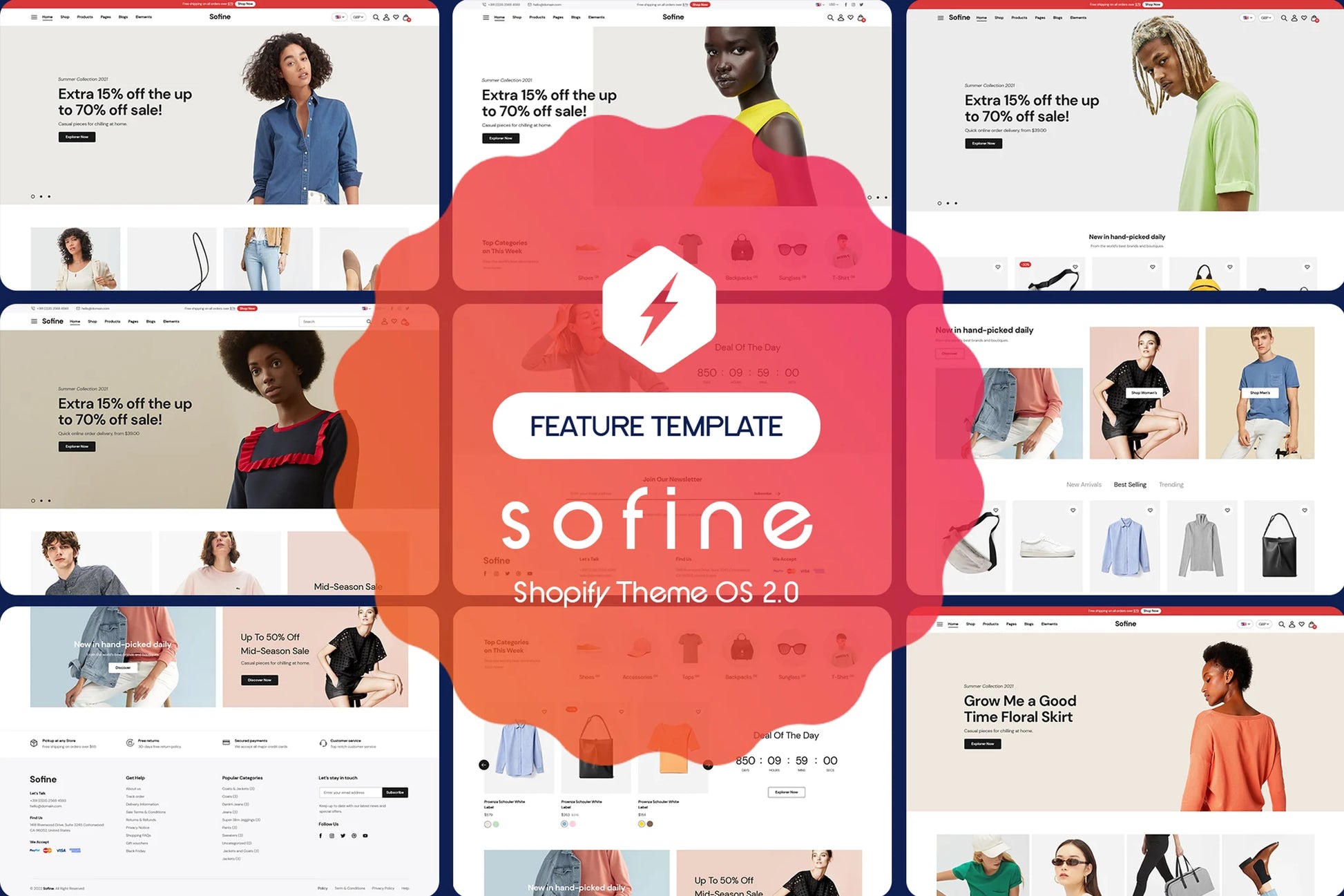 Sofine - Tema de Shopify limpio, versátil y responsivo