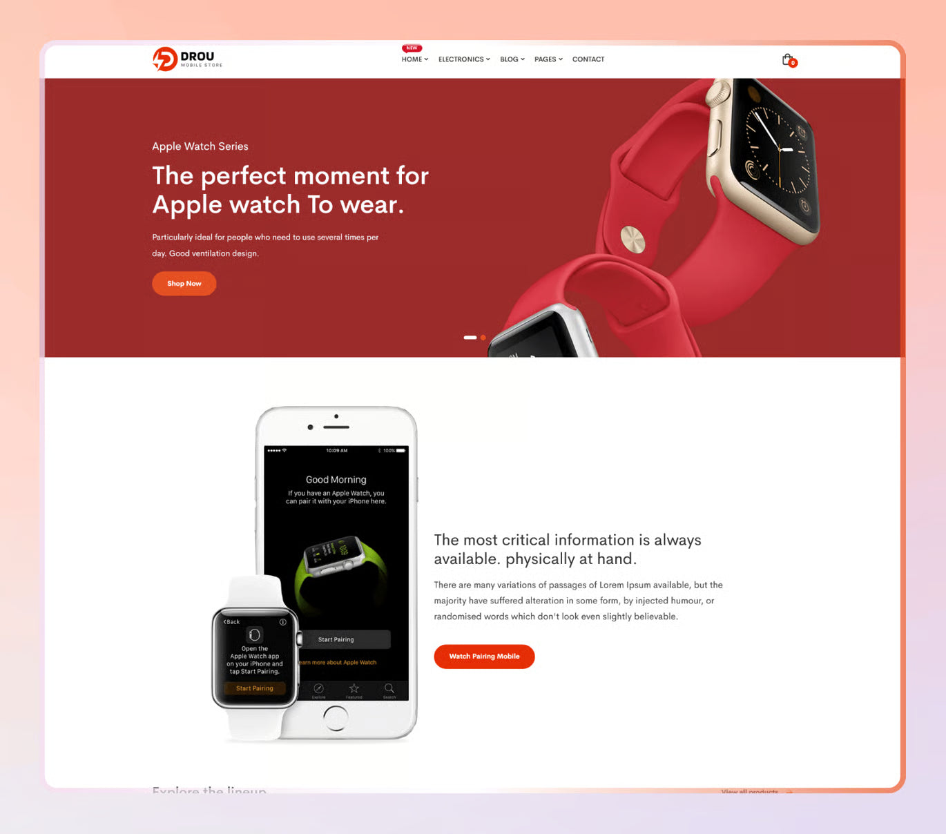 Drou - Tema Shopify 2.0 para tienda de electrónica