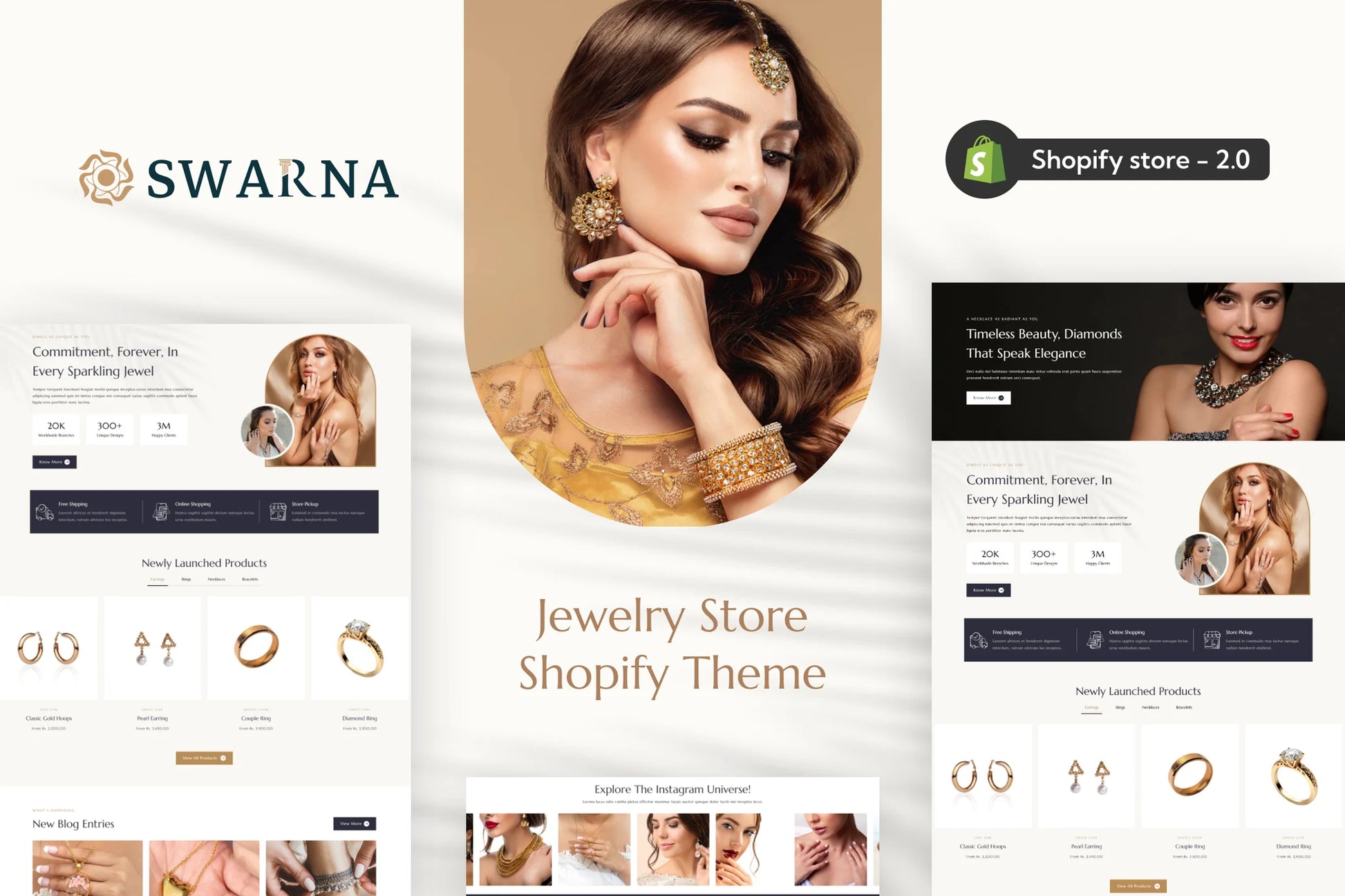 Swarna - Tema de Shopify para tienda de joyas