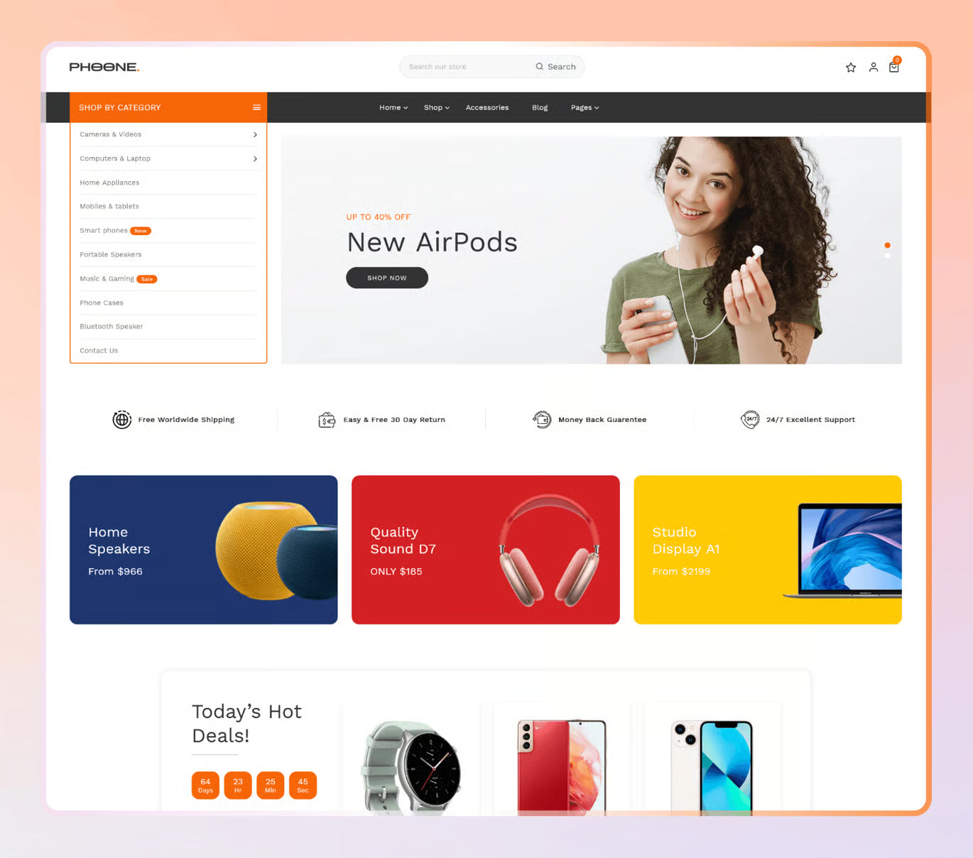 Phoone — Tema de Shopify para tienda de electrónica OS 2.0