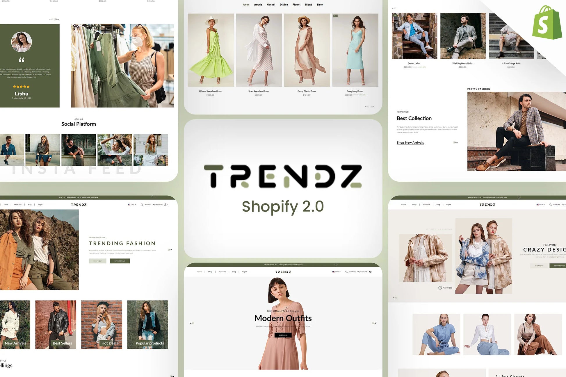Tienda Shopify de ropa Trendz - OS 2.0