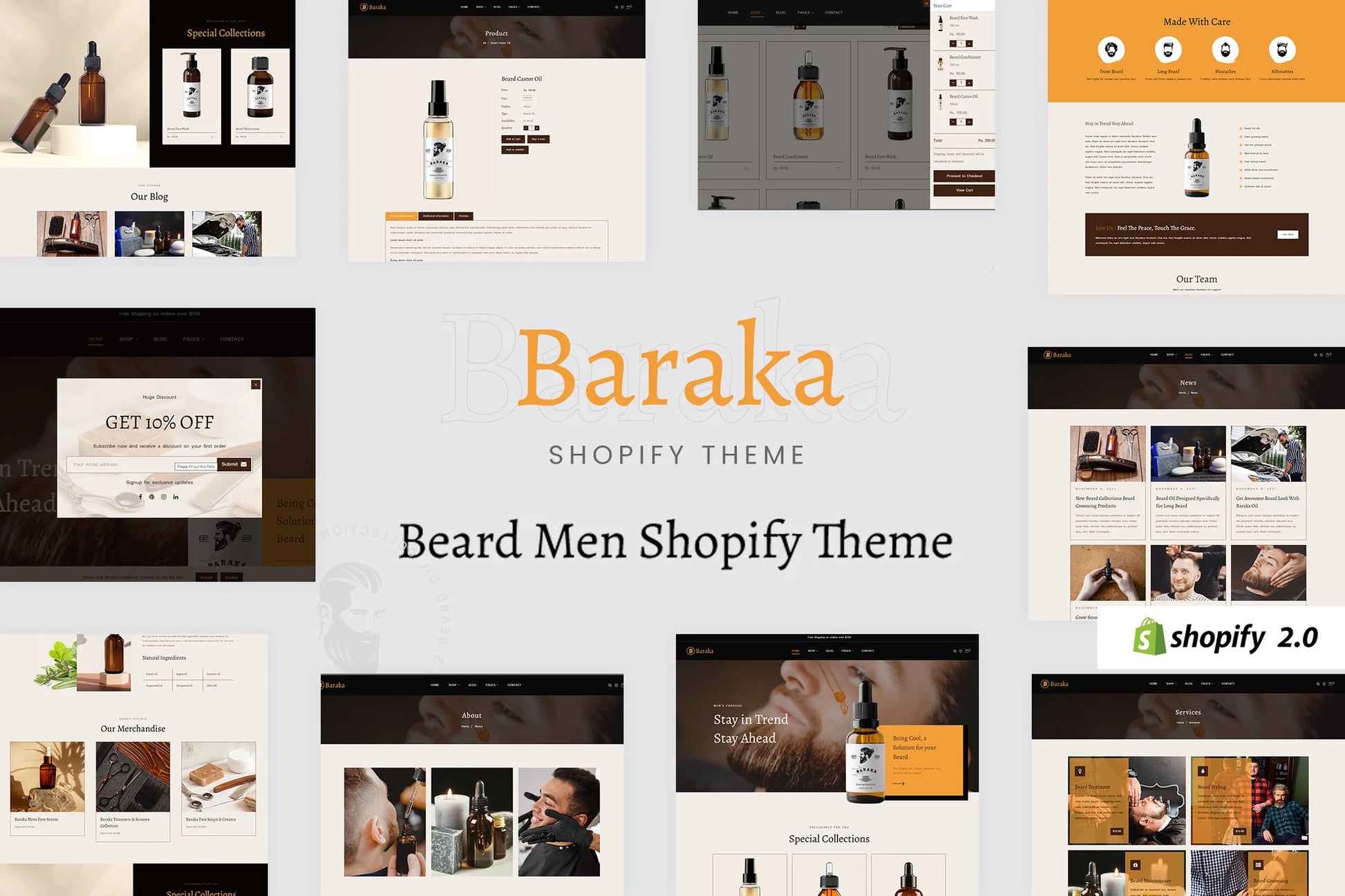 Baraka - Aceite para barba, tienda de cosméticos y belleza | Shopify