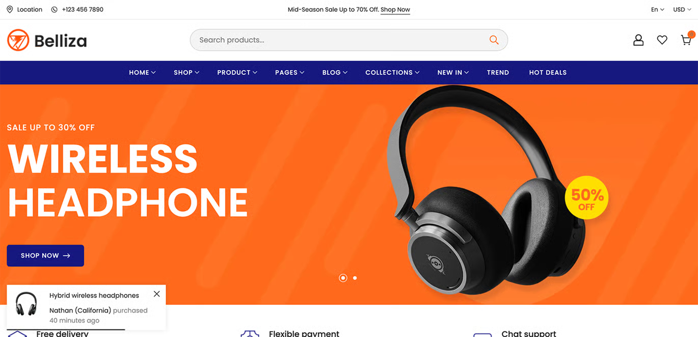 Belliza - Multipurpose eCommerce Shopify Theme