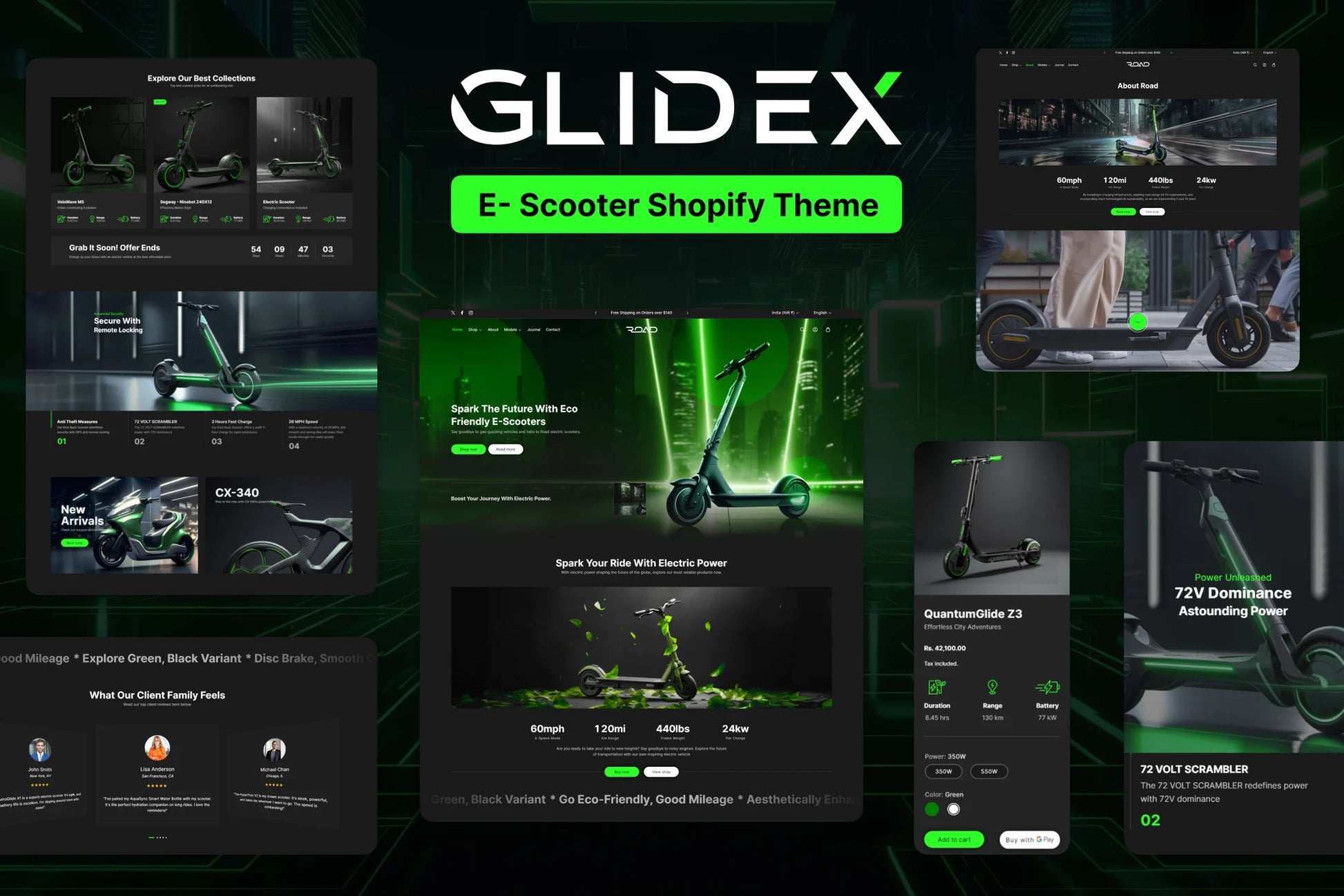 GlideX - Tema de Shopify para un solo producto