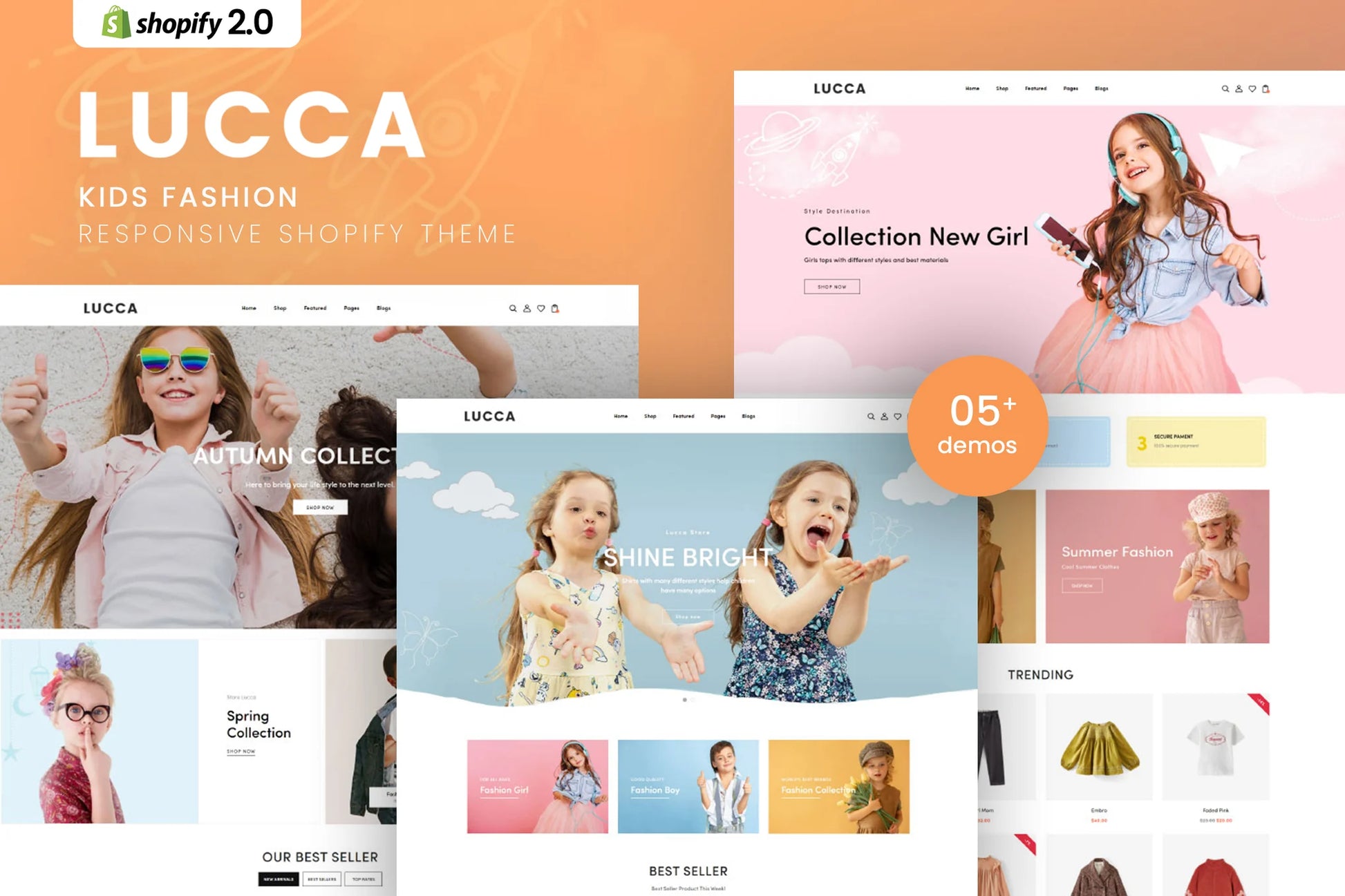 Lucca - Tema responsivo de Shopify para moda infantil