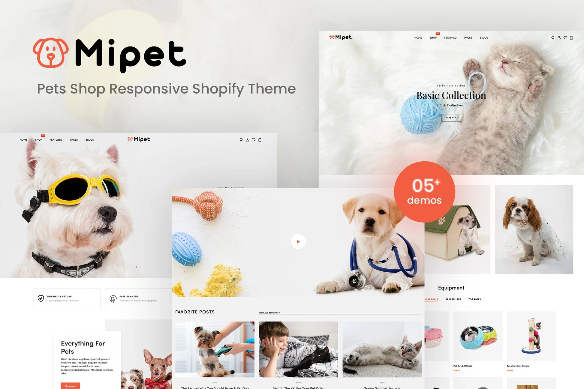Mipet - Tema responsivo de Shopify para tienda de mascotas