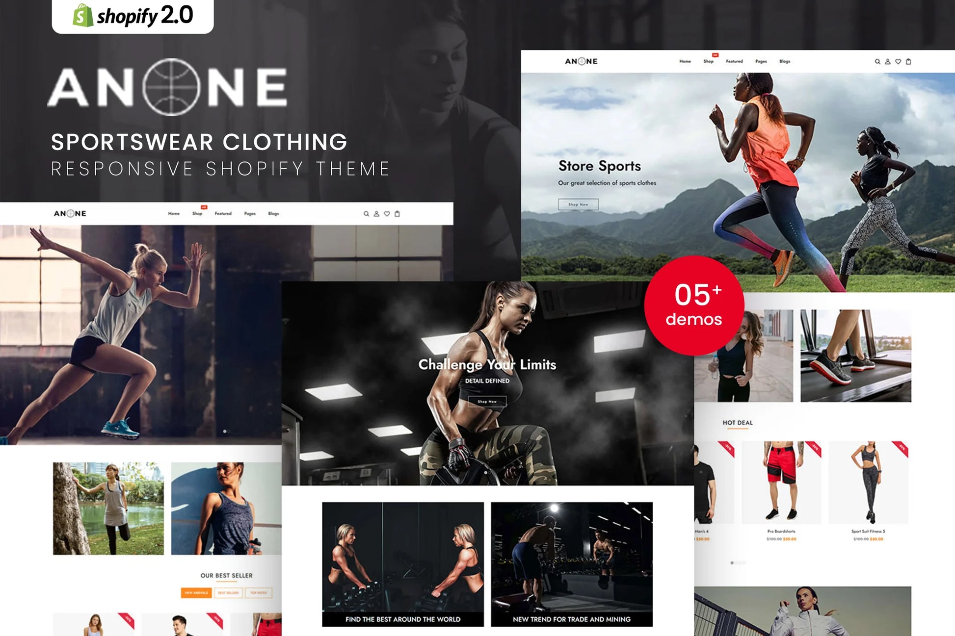 Anone - Tema de Shopify para ropa deportiva
