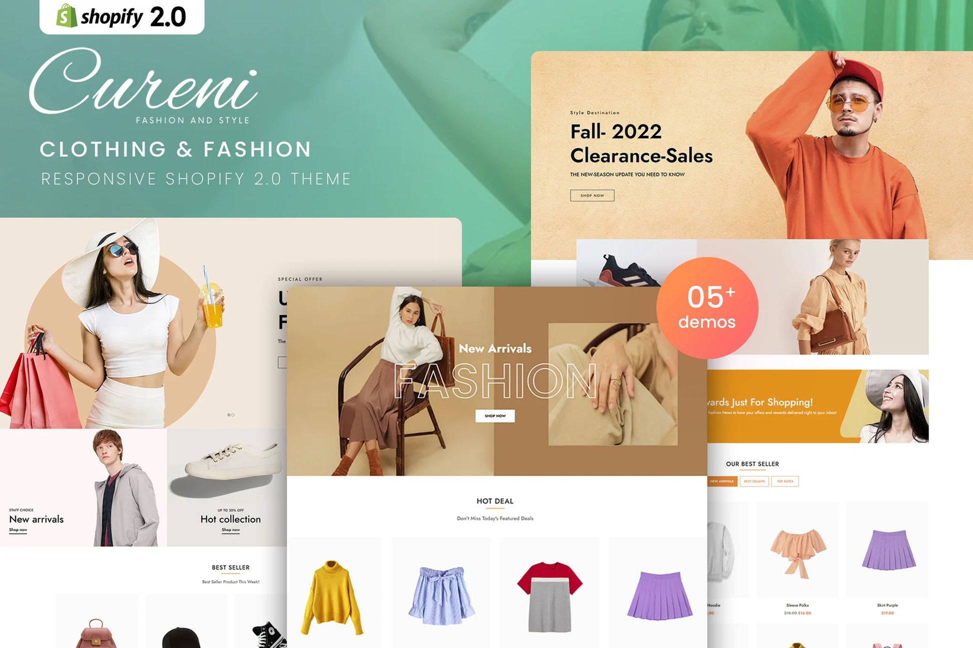 Cureni - Tema de Shopify 2.0 para ropa y moda