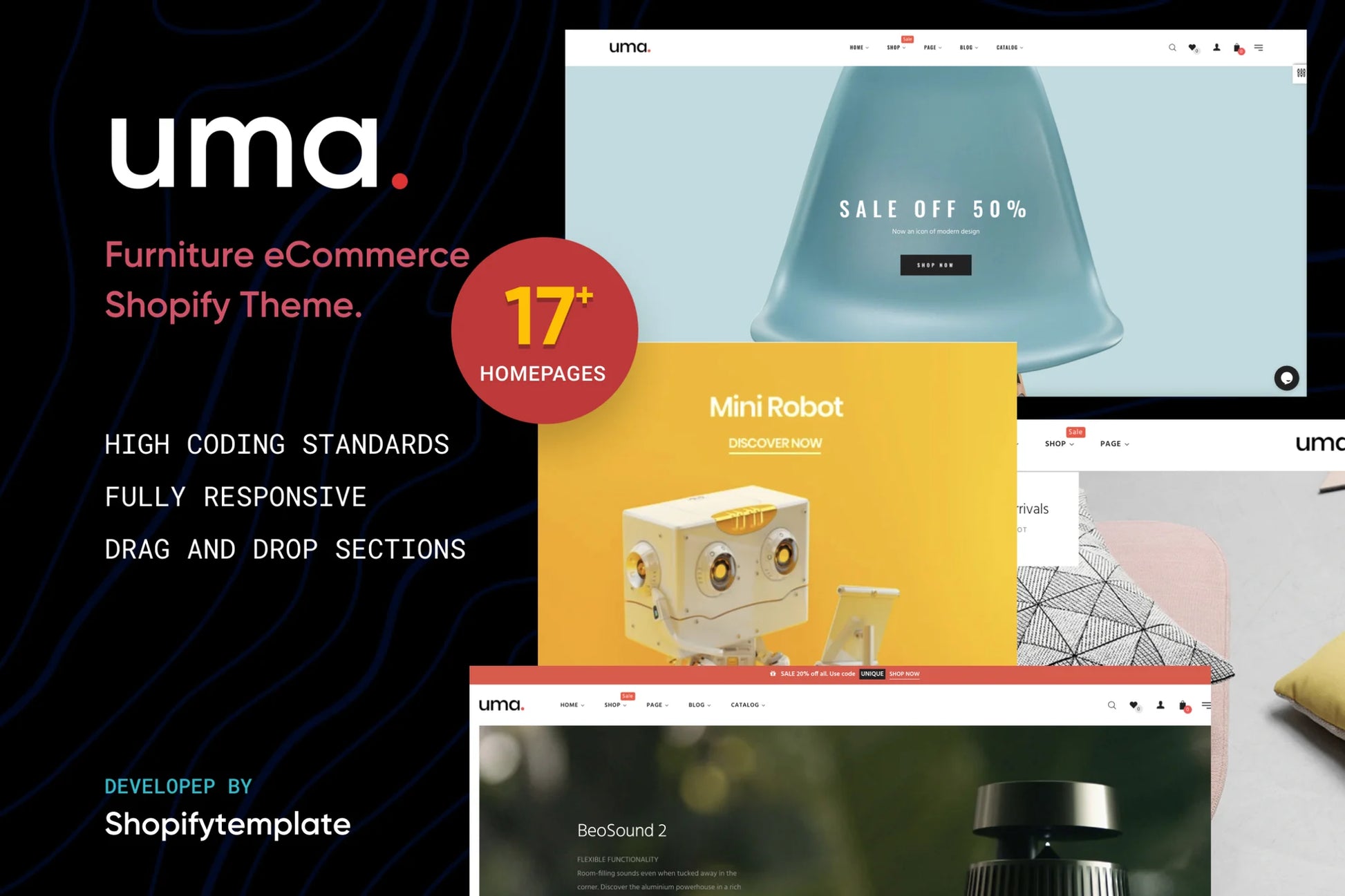 Uma - Tema Minimal Clean Multiple Shopify